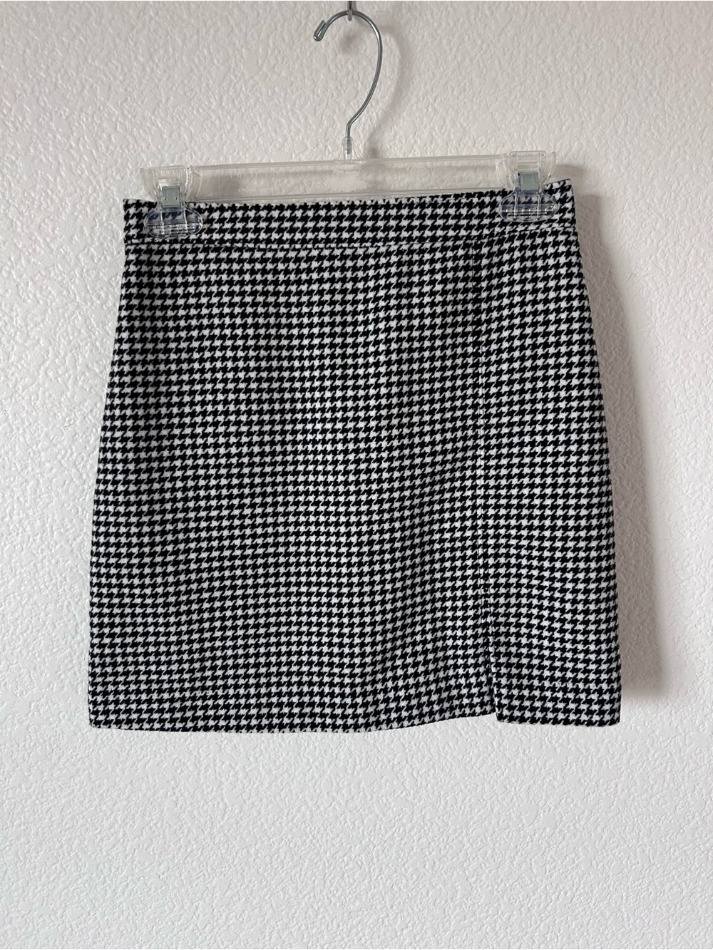 NWT Hollister Black & White Ultra High-Rise Houndstooth Mini Skirt Baddie Fall